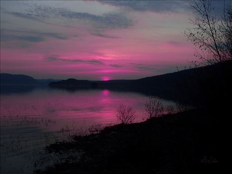 Pink Sunset over Echo Lake